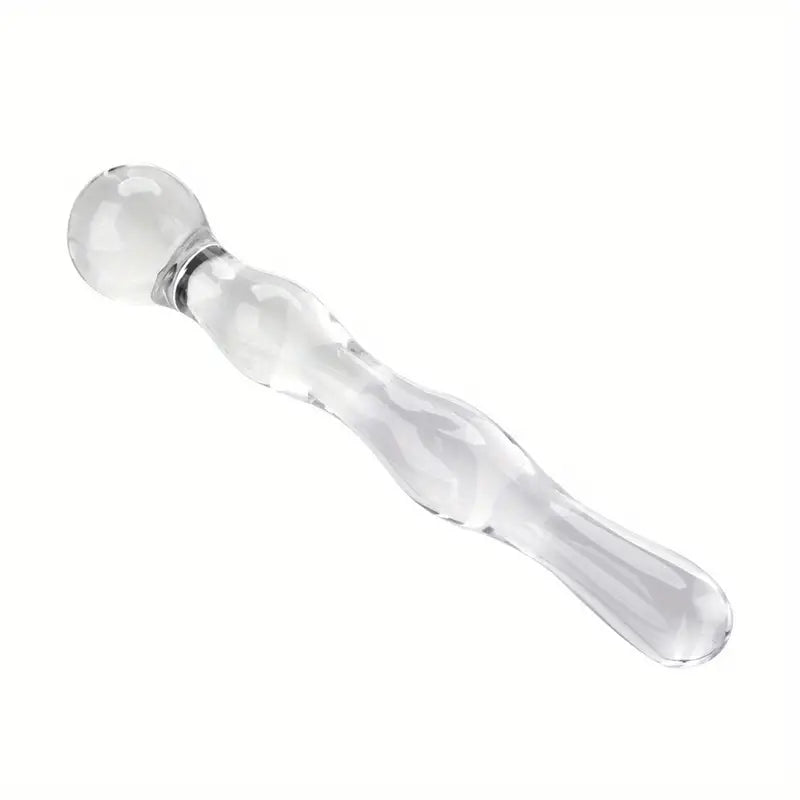 Women Wand Massager Glass Butt Plug G-spot Stimulator Anal Toy
