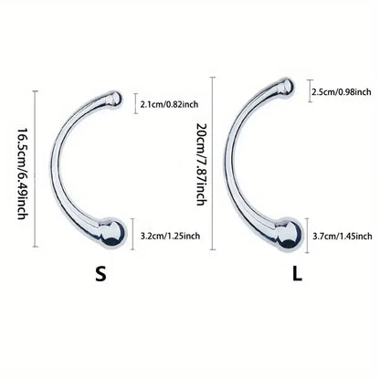 Double Ended Stainless Steel Anal Plug G Spot Prostate Massage Stick