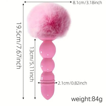 Silicone Tail Massage Bead Set Manual Anus Stimulator Prostate Massager