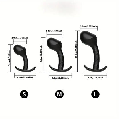 Silicone Anal Plug Set Beginner Anal Training Kit Unisex G-Spot Stimulator
