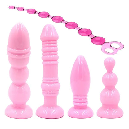 Colorful Anal Training Set Butt Plug Anus Massager Stimulator Sex Toys