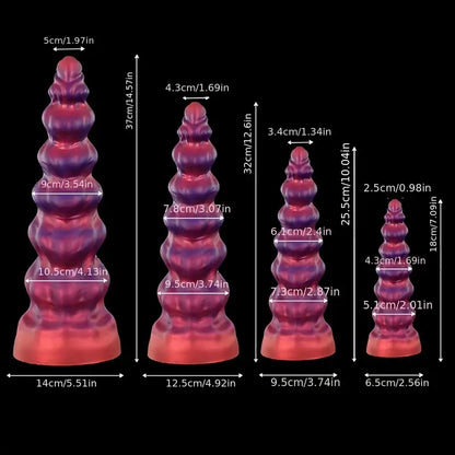 Ultra-soft Liquid Silicone Dildo Large Girth Silicone Anal Plug For G-spot