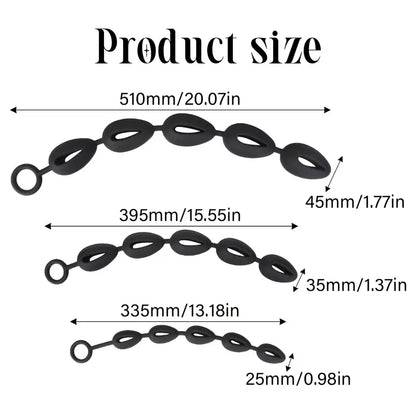 Silicone Anal Bead Plug Deep Passion Butt PlugHand Washable Adult Dilator