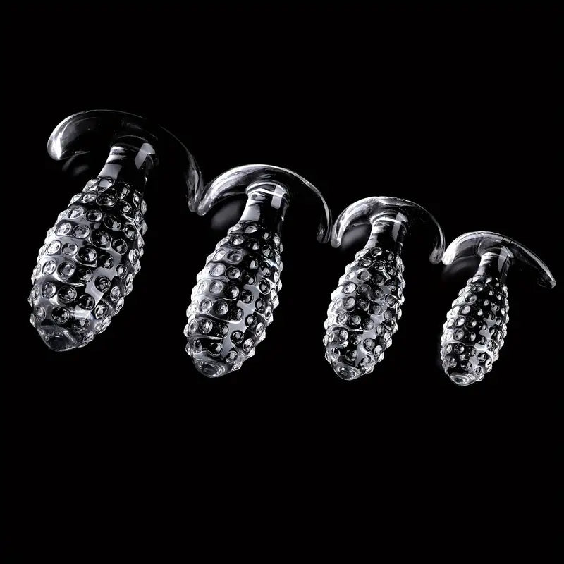 Transparent Butt Plug Anal Plug Dildo For Outing Prostate Stimulation