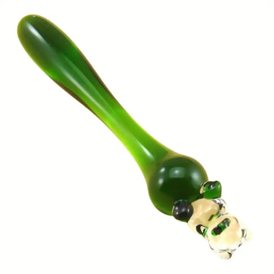 Women Wand Massager Bear Glass Butt Plug G-spot Stimulator