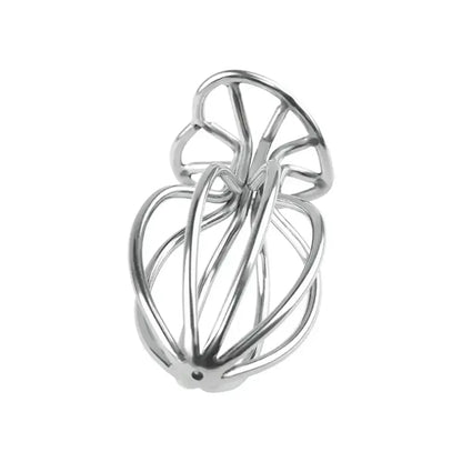 Silvery Heart-shaped Cut-out Metal Anal Plug For Anal Expansion
