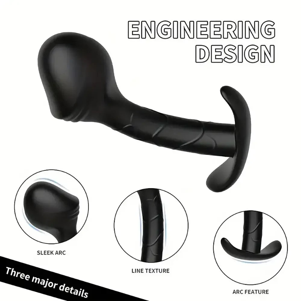 Silicone Anal Plug Set Beginner Anal Training Kit Unisex G-Spot Stimulator