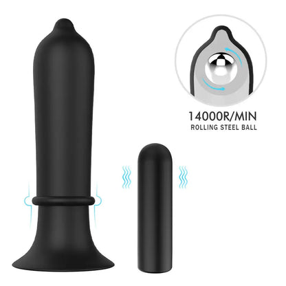 Advanced Prostate Massager With Suction Cup Anal Butt Plug Vibrator