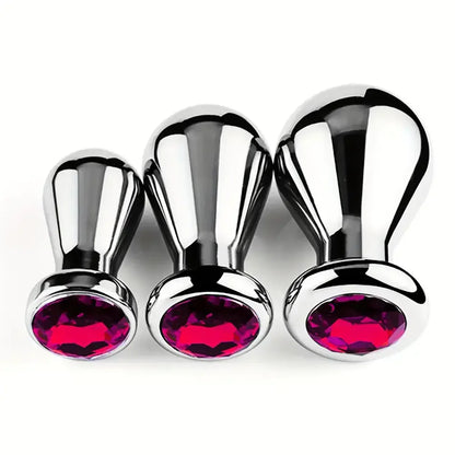 Unisex Metal Anal Plug Toy Sex Accessory For Anus Dilation Stimulation