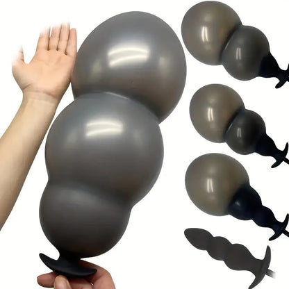 Silicone Inflatable Anal Dildo Ass Plug Sex Toy Anal Plug Anal Trainer Dilator