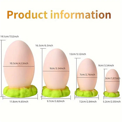 Liquid Silicone Huge Egg Ball Anal Plug Big Butt Plug Anus Expansion