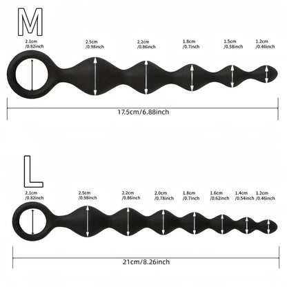 Silicone Anal Bead Prostate Stimulating Sphere Butt Plug For Adults