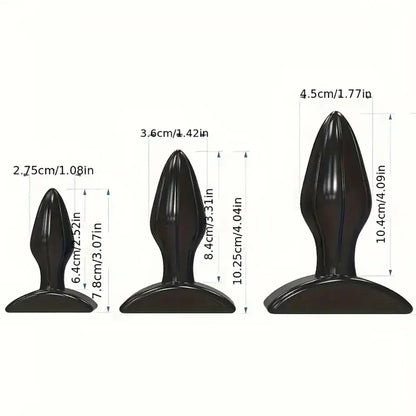 3-Piece Anal Plug Set Adult Sex Toys For Men Women For Oral Sex