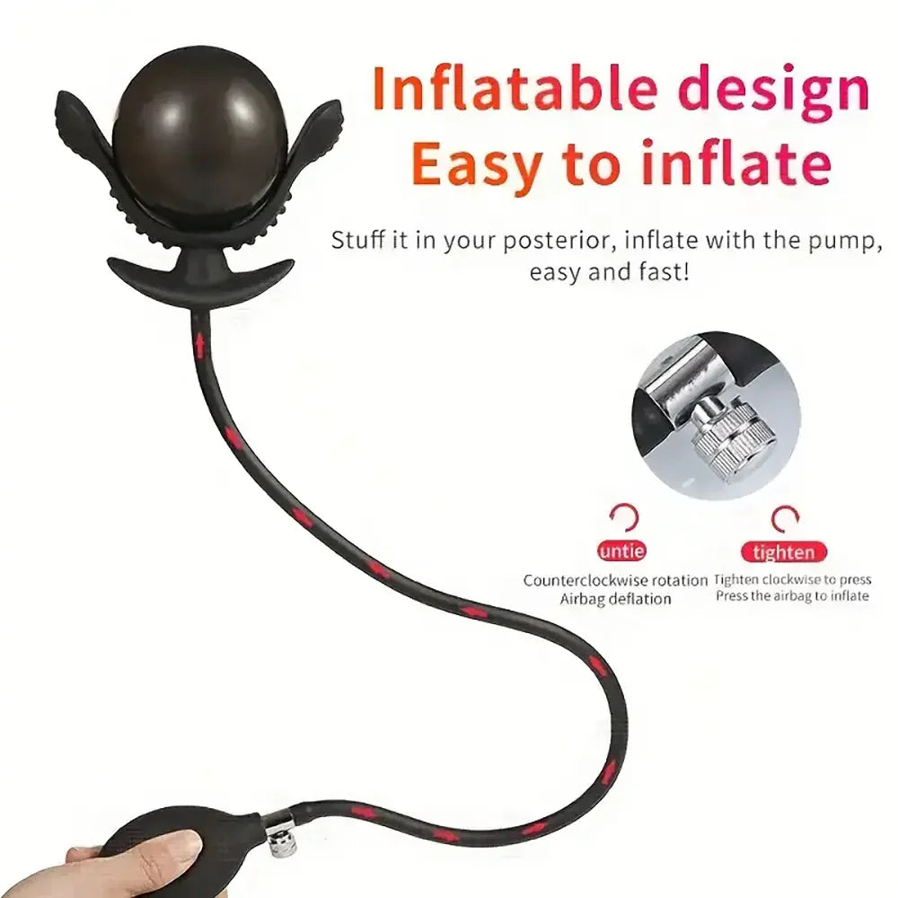 Inflatable Anal Plug Sexy Erogenous Safe Stimulation Expander For Men Pleasure