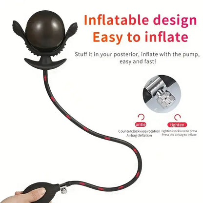 Inflatable Anal Plug Sexy Erogenous Safe Stimulation Expander For Men Pleasure