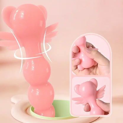 Cartoon Anal Beads Butt Plug G-Spot Stimulator Massager For Women