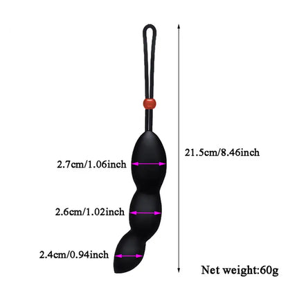 Unique Shaped Silicone Butt Plug BDSM Games Flirting With Cock Ring