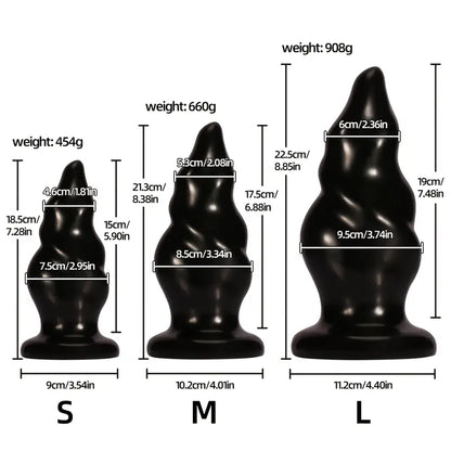 PVC Unisex Backdoor Toy Anal Sex Toy Butt Plug For Women Men
