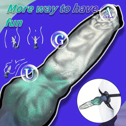 Long Anal Plug Glue Dildo Ass Plug Anal Vaginal Dilator Stimulation