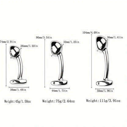 Metal Arc Rear Court G-spot Anal Plug Butt Plug SM MaleAnal Expander