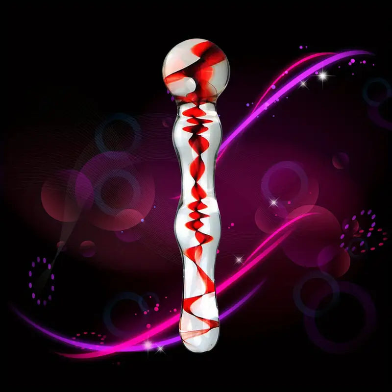 Women Wand Massager Glass Butt Plug G-spot Stimulator Anal Toy
