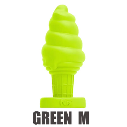 Ice Cream Silicone Butt Plug Soft Anal Sex Toy For Love Masturbation Sex