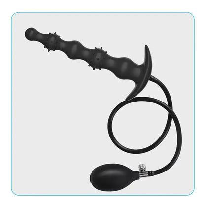Inflatable Anal Plug With Beads For Anal Expansion Dilator With Beads