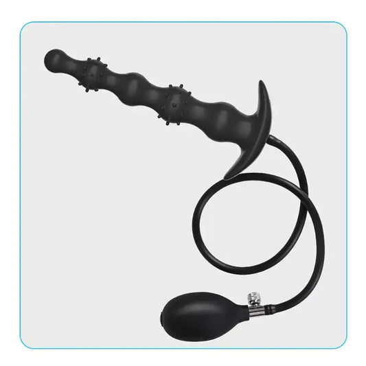 Inflatable Anal Plug With Beads For Anal Expansion Dilator With Beads