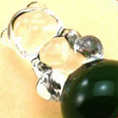 Women Wand Massager Bear Glass Butt Plug G-spot Stimulator