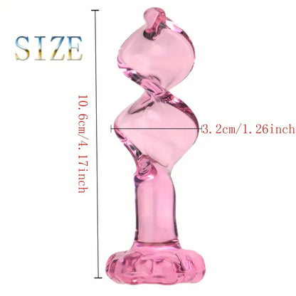 Glass Anal Plug Mini Crystal Ball Butt Sex Pleasure Wand Adult Sex Toy