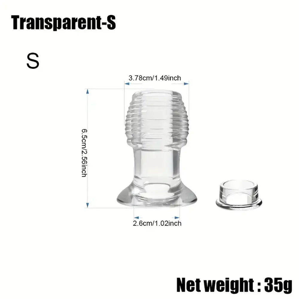 Anal Plug Hollow Butt Plug With Stopper Capacity Enema Anus Cleaner
