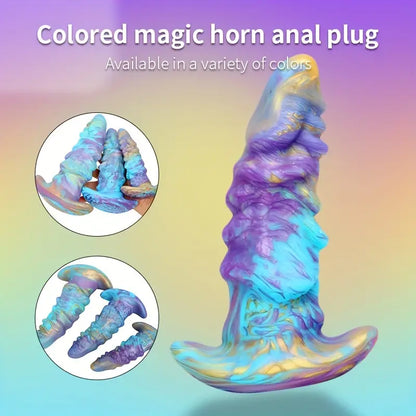 Silicone Soft Skin Feeling Manual Massage Wearable Anal Plug Dildo