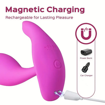 G-spot Vibrator Dual Vibrator With 9 Vibrating Modes Wearable Butt Plug
