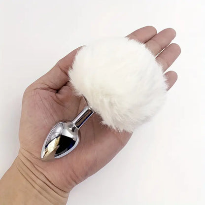 BDSM Rabbit Tail Butt Plug Animals Role-playing Sex Games Animal Tail