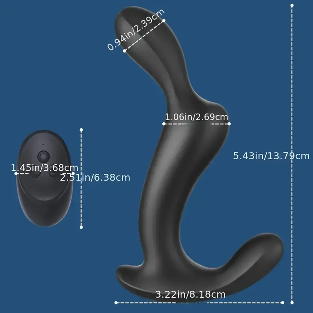 Prostate Vibrating Massager 3 in 1 Remote Anal Vibrator Sex Toy