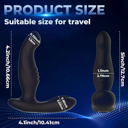 Finger-like Wiggle Prostate Massager Dual Vibrating Anal Vibrator
