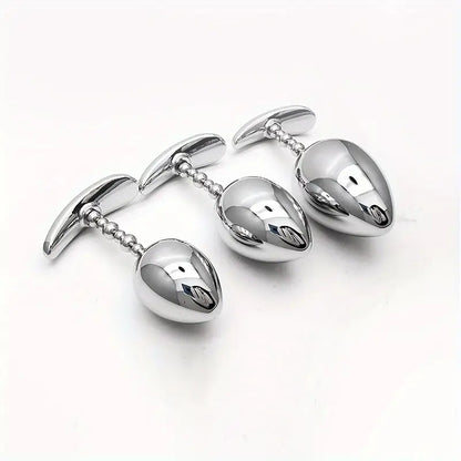 Metal BDSM Stainless Steel Butt Plug Chastity Anal Expansion Tool