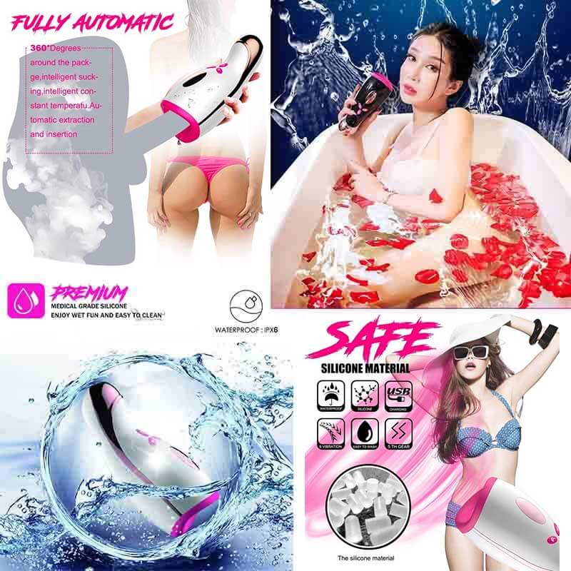 Automatic Male Masturbator Heating Sucking Mens Toys