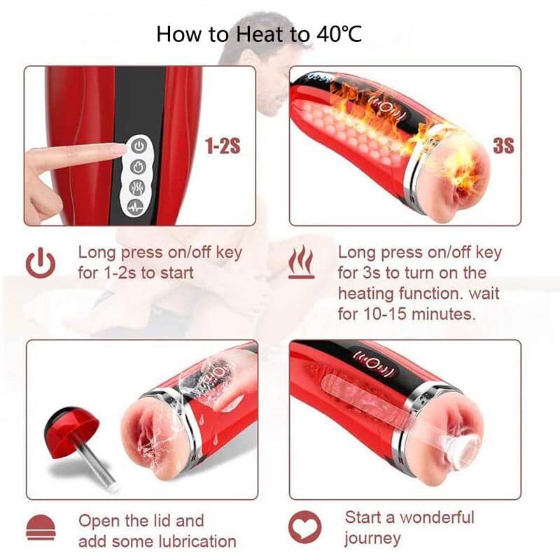 Automatic Penis Sucker Heating Voice Penis Stroker