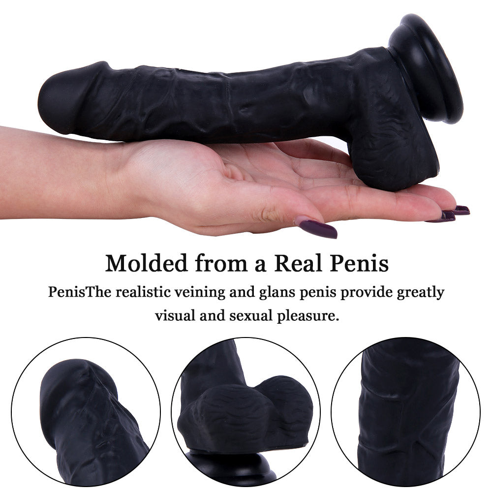 Sex toys  dubaiB91BurtonRealisticVeinsTextureLiquidSiliconeSuctionCupDildowithBalls7.9Inchtoys  men