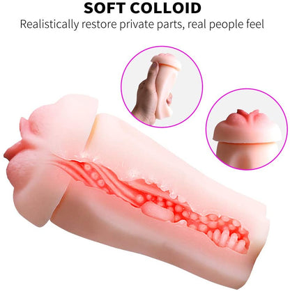 Hands-free Interactive Vibrating Sound Male Masturbator
