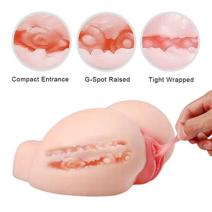 3D Realistic Ass Real Man Masturbation Silicon Soft Tight Sex Doll Torso