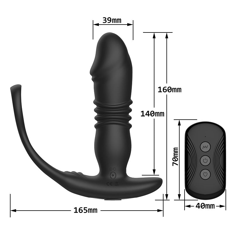 Sex toys  dubaiRemoteControl7ModesHeadRetractableAnalPlugwithCockRingforMen,CouplesSexToystoys  men