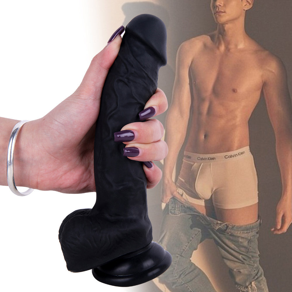 Sex toys  dubaiB91BurtonRealisticVeinsTextureLiquidSiliconeSuctionCupDildowithBalls7.9Inchtoys  men