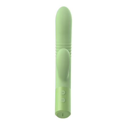 The Coelho - Telescopic Thrusting Silicone Rabbit Vibe with Charging Stand