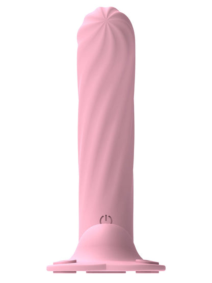 Curved G Spot Dildo Vibrating Strap On 10 Frequency Vibration Strap On Dildo - Wireless Remote Control