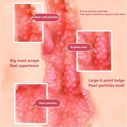 Double Sided Pocket Pussy Vagina And Mouth Glans Trainer