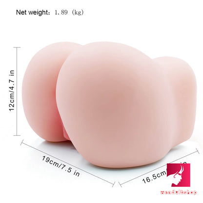 4.17lb 2in1 Male Masturbator Torso Sex Toy With Anus Vagina