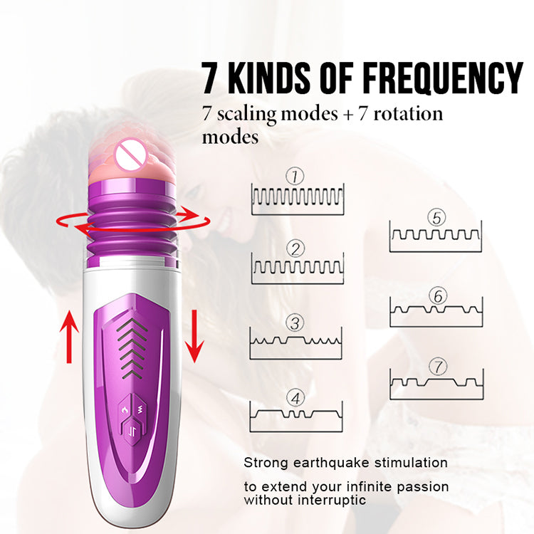 Dibe FF95 Fully Automatic Telescopic Heating Voice Male Masturbator