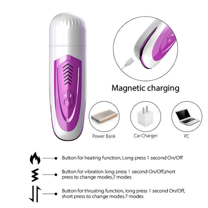 Dibe FF95 Fully Automatic Telescopic Heating Voice Male Masturbator